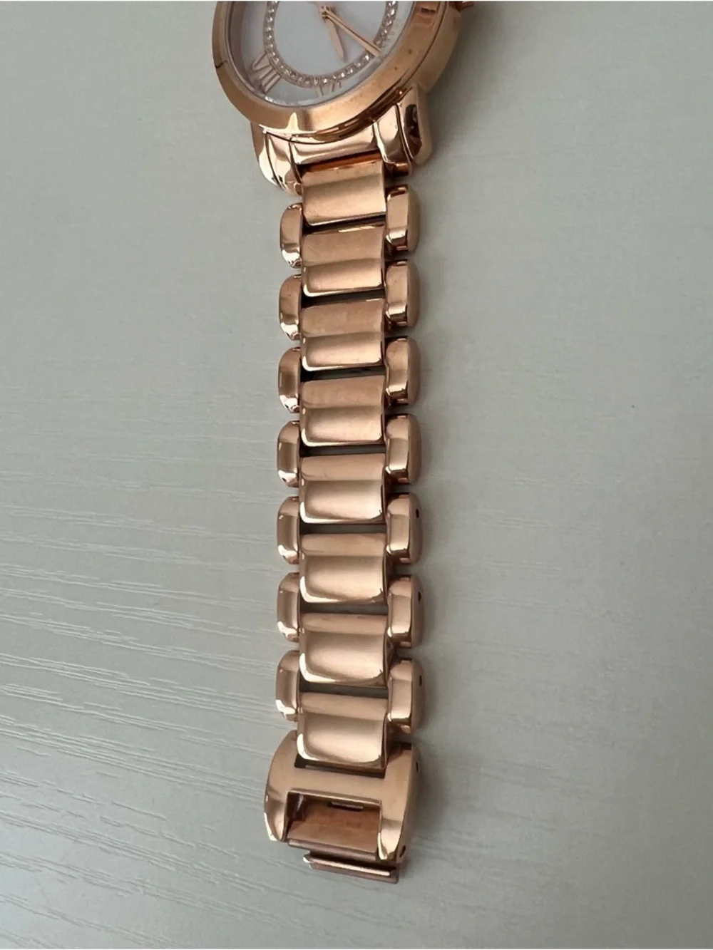 Michael Kors White Dial Rose Gold Tone Stainless Steel Women's Watch MK3530